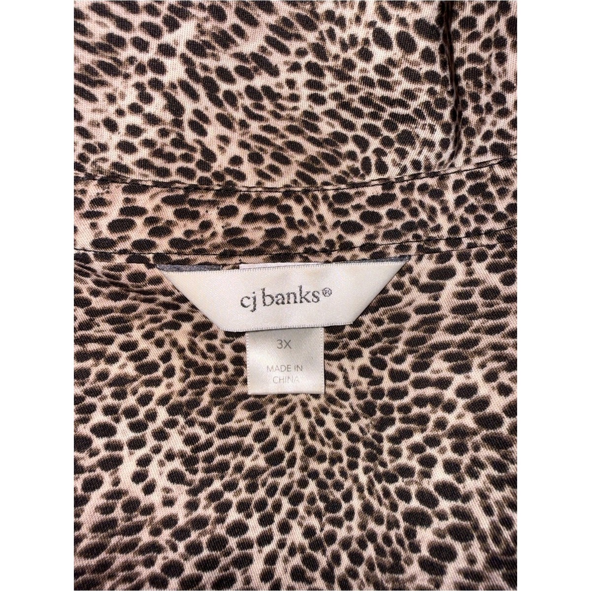 1284-CJ Banks Brown Leopard Print Tunic View 4