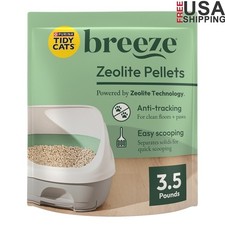 Unscented Cat Litter Pellets Breeze Odor Control Non Clumping Dust Free Refill