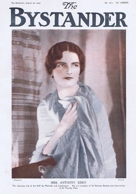 BEATRICE BECKETT Wife of Anthony Eden - Antique Print 1924