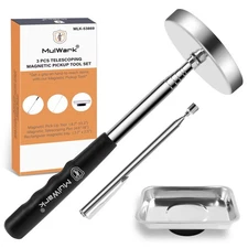 Magnetic Sweeper Telescoping pick-up tool, 35LB Magnetic Stick, 1lb Magnetic ...