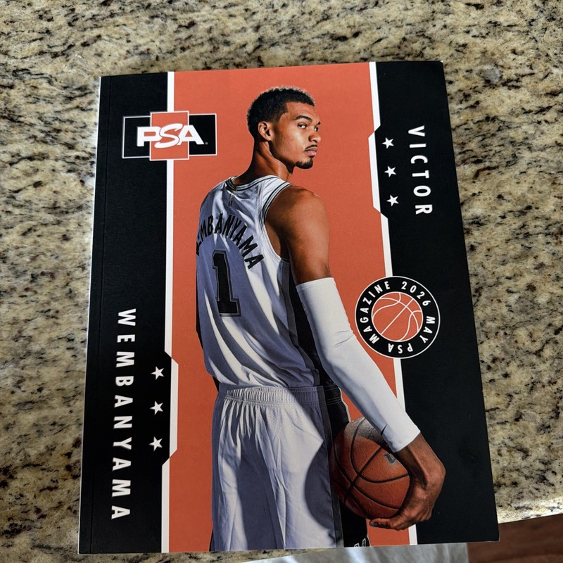 May 2026 PSA Magazine VICTOR WEMBANYAMA Cover Spurs