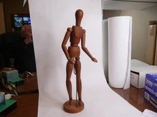 Articulated Posable Wood Mannequin 16" Tall