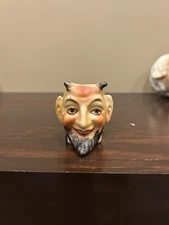 Vintage Halloween Made in Occupied Japan Devil Satan Toby Toothpick Holder