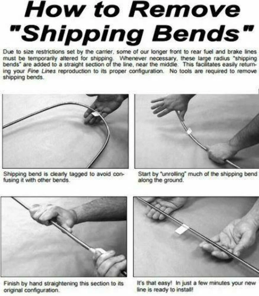 Intermediate Brake Line Fits Ford Ranger 1994-1997 w/ Long Bed Reg Cab TIN9441SS - Image 2 of 2