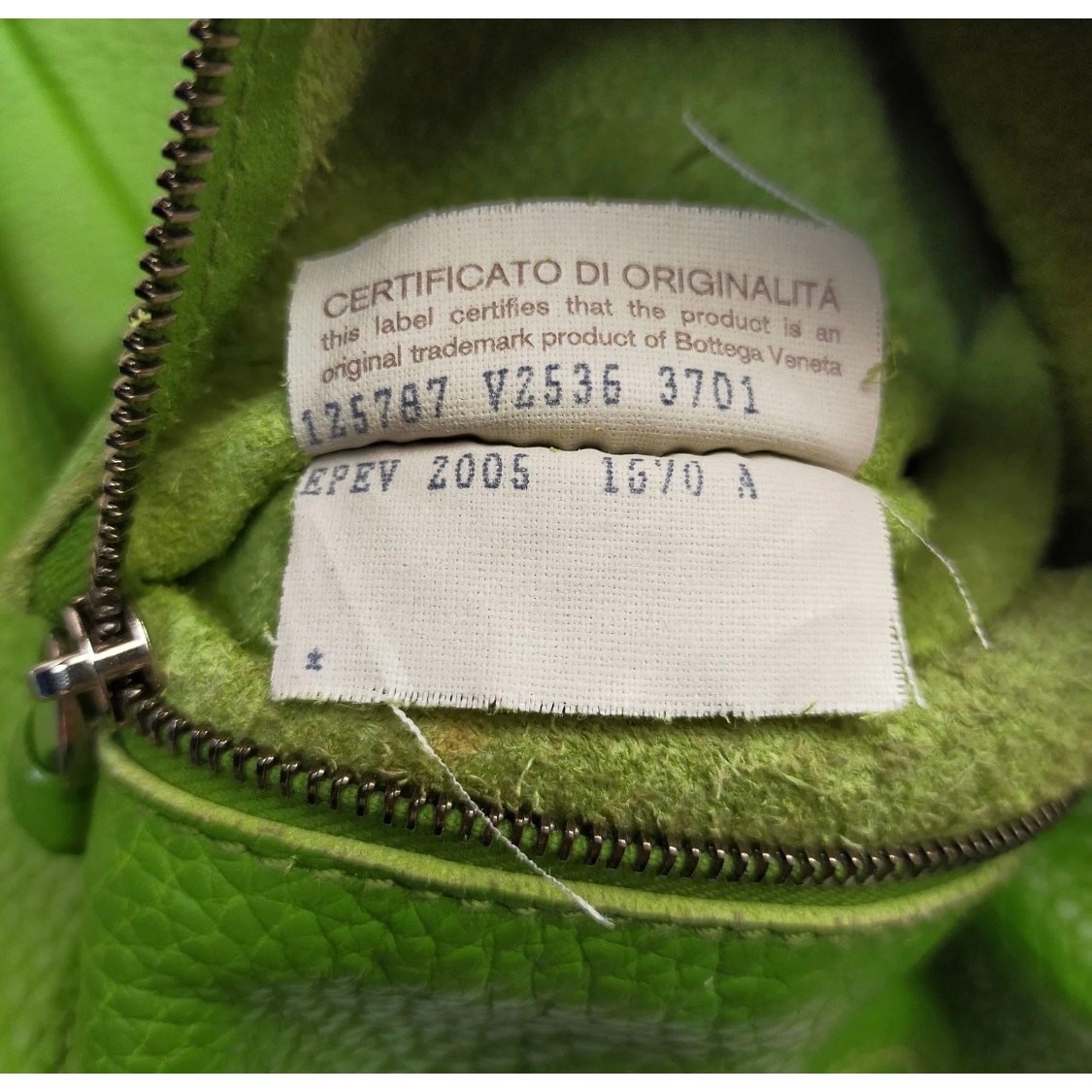 Bottega Veneta Campana Leather Hobo Bag Lime Green thumbnail 9