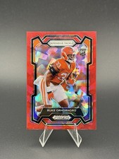 2024 Panini Prizm Draft Picks - Ruke Orhorhoro #148 Red Ice Prizm (RC)