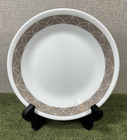 Corelle SAND SKETCH Set of 2 Bread Plates White w/Taupe Geometric Band 6-3/4" — photo 2