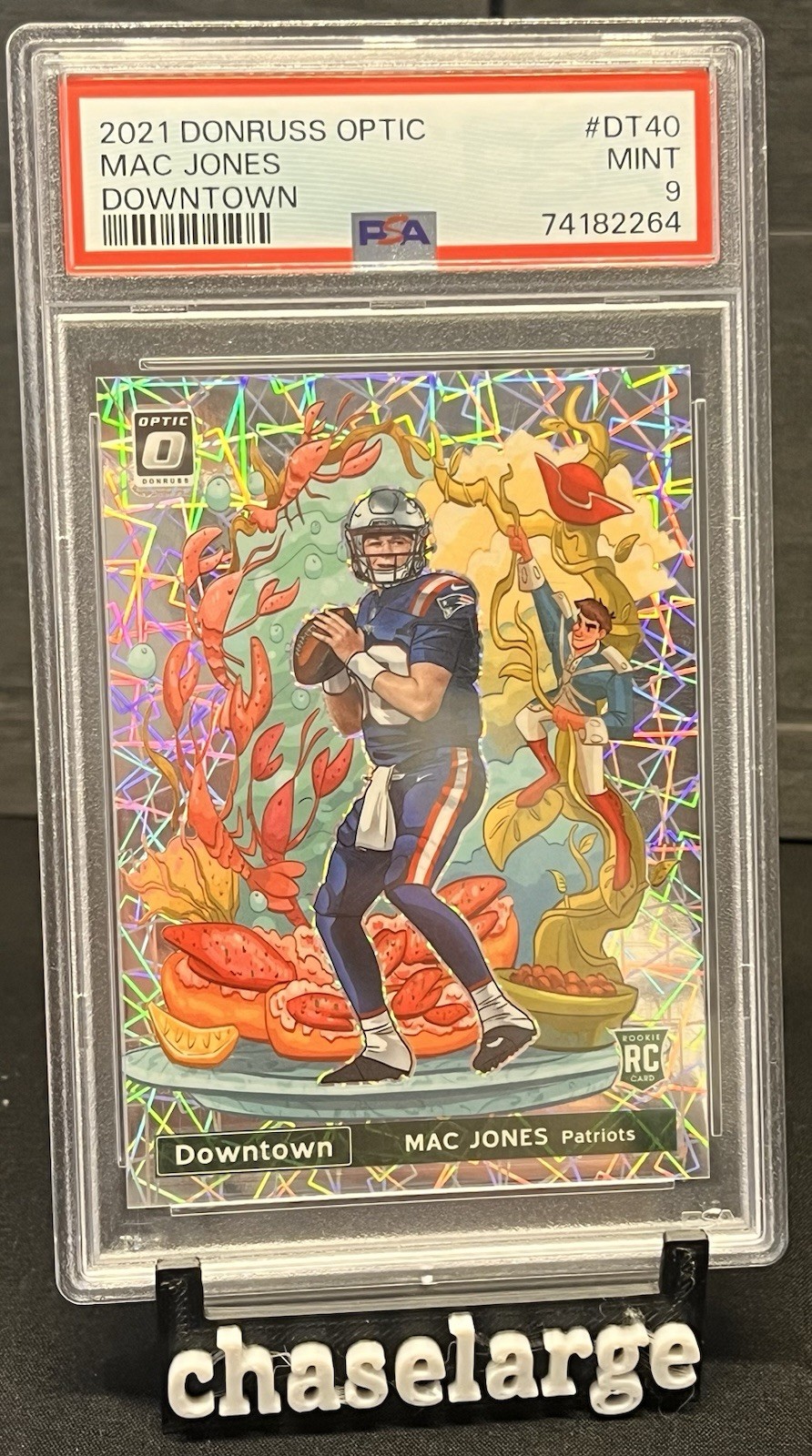 2021 Panini Donruss Optic Downtown Lazer Mac Jones PSA 9