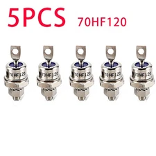 5PCS 70A 1200V 70HF120 High Power Rectifier Metal Stud Type Rectifier Diodes US
