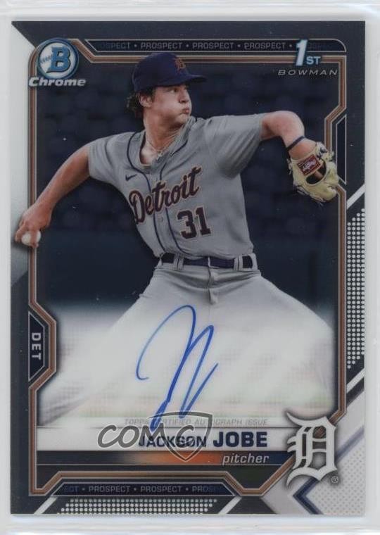 2021 Bowman Draft Chrome Draft Pick Auto Jackson Jobe #CDA-JJ Auto 16zo