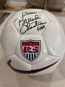 World Cup - Brandi Chastain Signed US Soccer Ball - Original Soccer Autograph