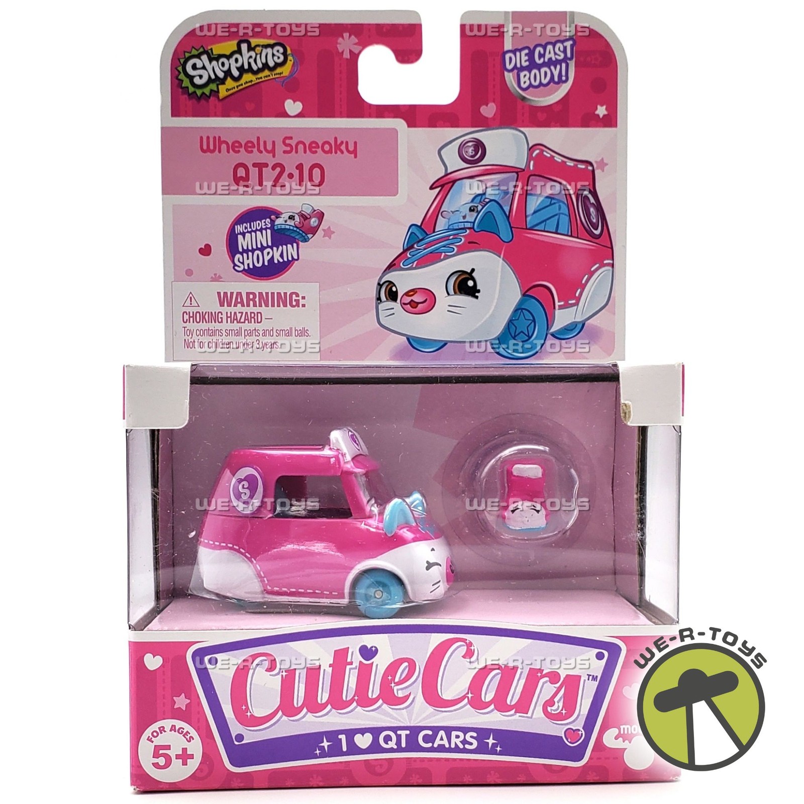 Shopkins Cutie Cars Wheely Sneaky QT2-10 Vehicle 2016 Moose Toys #56723