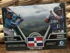 2024 Bowman Chrome #II-12 Dawel Joseph / Felnin Celesten International Impact