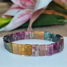 Watermelon Tourmaline Bangle 9mm #B001