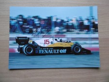 Alain Prost "Renault" signed 8x12 inch photo autograph
