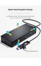 Dell D6000 Universal Docking Station - Black - for Windows and Mac