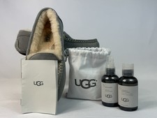 NEW UGG Ansley Women's Moccasin Slipper, Size 6 - Light Gray READ