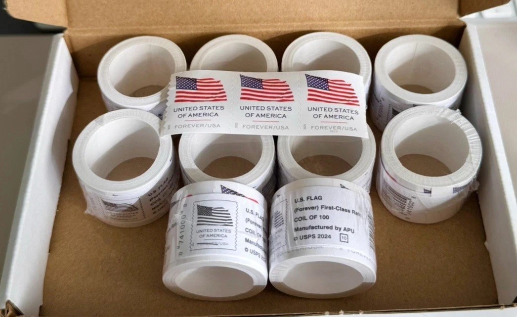 Collection 40 ROLLS Of 100 USPS Postage-4000 PCS-Special Sale (2023)