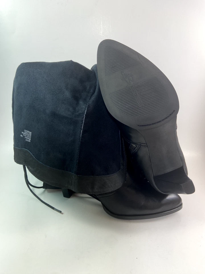 Botas de Moda Makowsky B Hasta la Pantorrilla y la Rodilla Superior de Cuero Negras 7.5M Nuevas en Caja  Foto 4 de 4