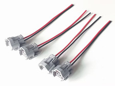 Pack 4 Female Fuel Pigtail Injector Plug Connectors Fits Nippon Denso Sumitomo Pack 4 Female Fuel Pigtail Injector Plug Connectors Fits Nippon Denso Sumitomo