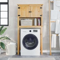 Waschmaschinenschrank Toilettenregal Waschmaschinenregal Massivholz Vidaxl