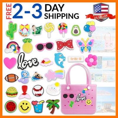 Bogg Bag Charms, Beach Accessories Cute Charms for Bogg Bag Rubber Tote Beach...