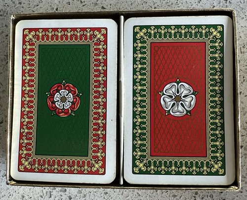 Double Deck TUDOR ROSE Piatnik Playing Cards; Vienna, Austria; Pre-owned - Picture 3 of 6