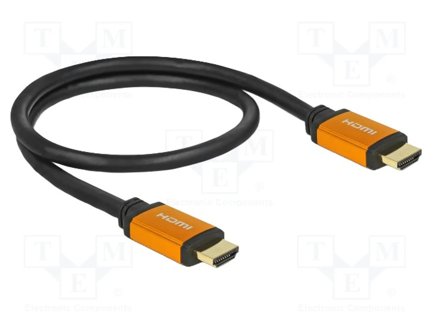 Delock Nero, Oro Hdmi Cavo Spina Hdmi-A 0.5 M 85726 Tripla Schermatura, Contatti Connettore Dorati, Uhd 8K; Cavo Hdmi - Immagine 2