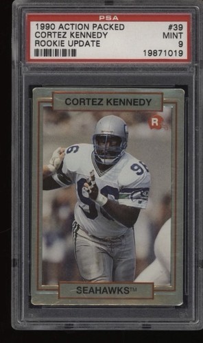 Cortez Kennedy #39 1990 Action Packed Rookie Update card