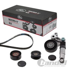 GATES Micro-V Kit KEILRIPPENRIEMEN-SATZ passend für AUDI A4 A5 A6 | K016PK2460