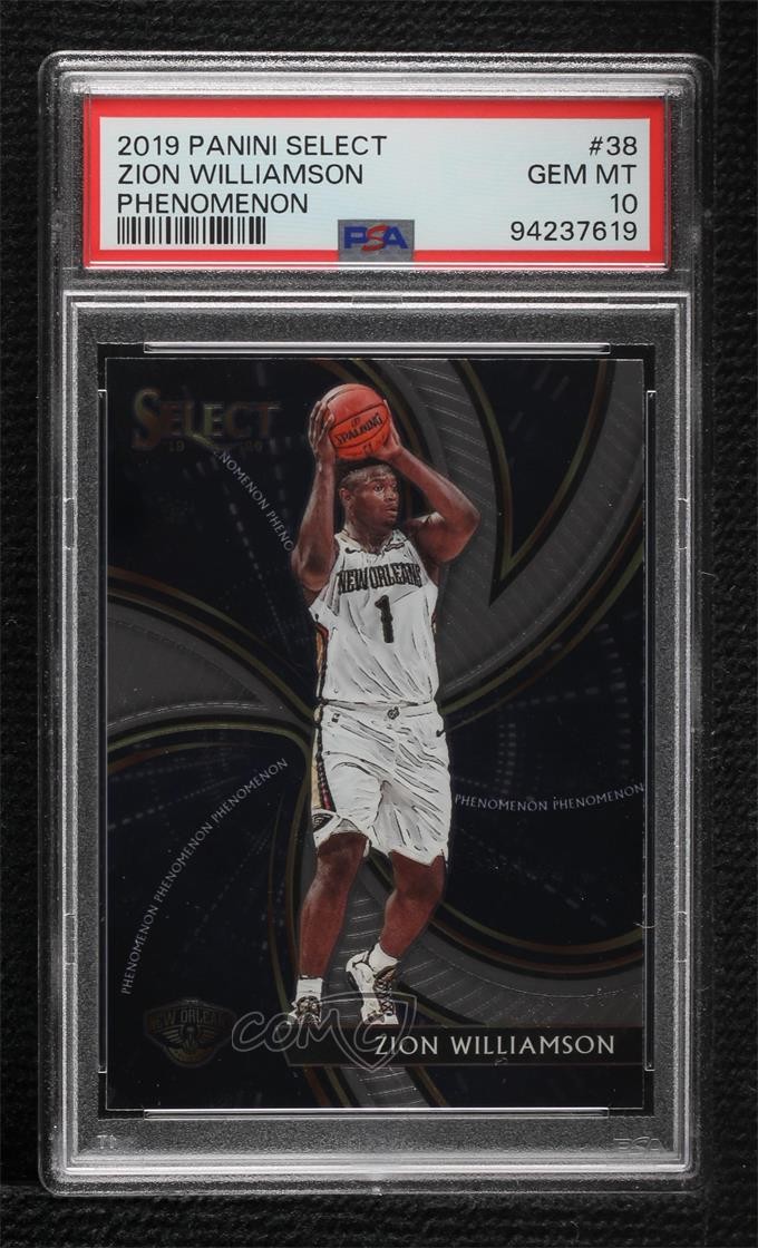 2019-20 Panini Select Phenomenon Zion Williamson #38 PSA 10 GEM MT 8uc