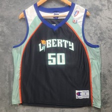 Vtg Champion WNBA New York Liberty Rebecca Lobo #50 Women's S Basketball Jersey
