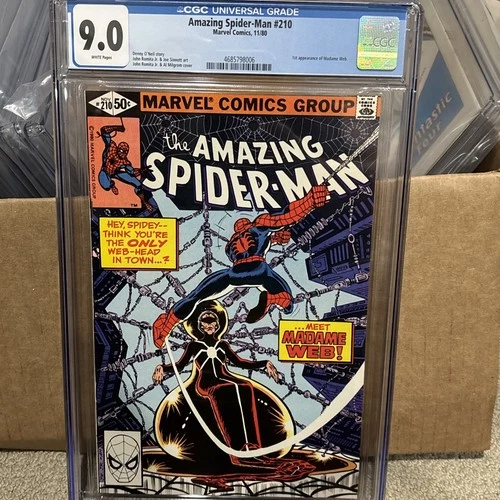 The Amazing Spider-Man #210 Newsstand CGC 9.0 (Marvel Comics November 1980)