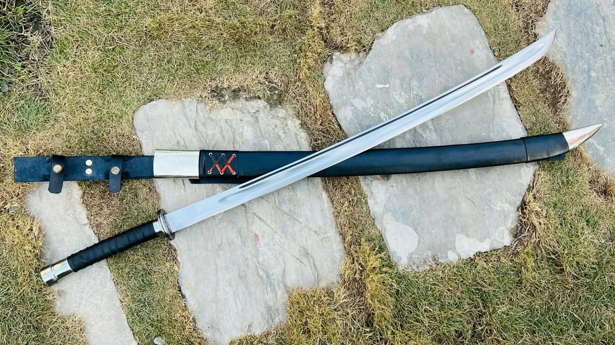 碳钢刀片武士银色收藏日本刀剑、军刀| eBay