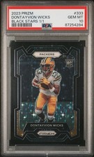 2023 Prizm Black Stars 1/1 DONTAYVION WICKS  RC PSA 10  - One Of One 💎🔥
