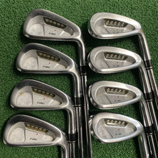 TAYLORMADE RAC IRONS 4-SW +STIFF RIFLE FLIGHTED 6.0 STEEL SHAFTS +MCC MIDSIZE