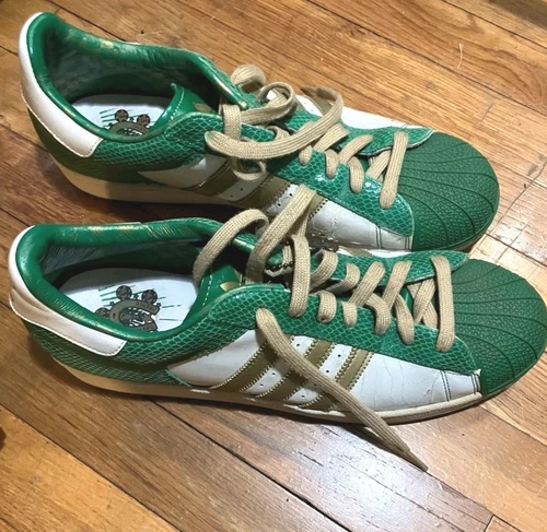 Adidas Gilbert Arenas Las Vegas Superstar 1 Lux Size 13 Men's Green #0463882 - Picture 1 of 7