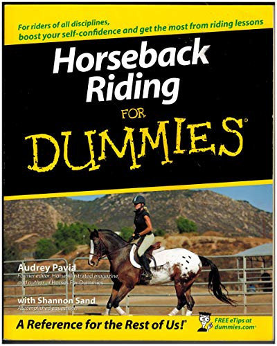 Horseback Riding For Dummies by Pavia, Audrey Paperback Book The Cheap Fast Free