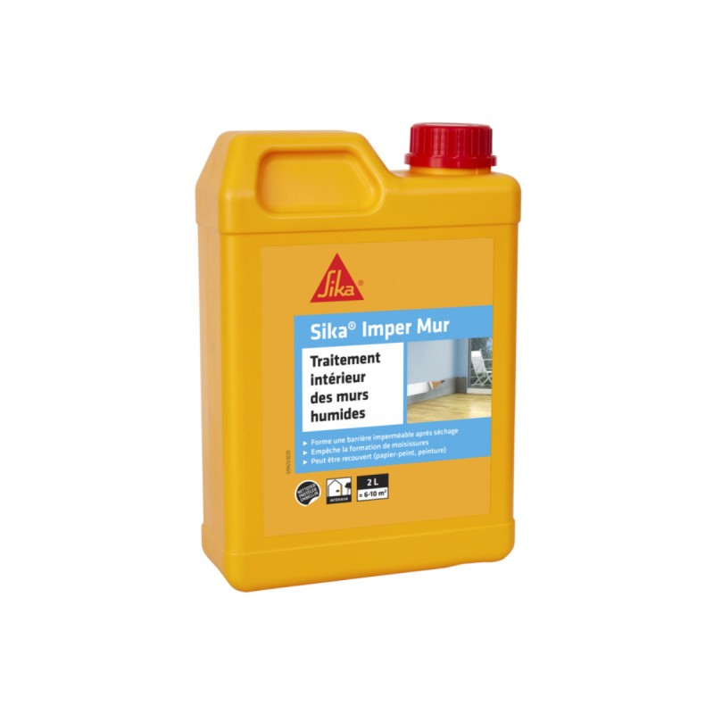 Murs humides et salpêtre ? La Résine SIKA Imper mur 2L assainit votre maison