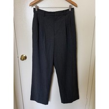 Uniqlo Gray Pleated Front Relaxed Fit Trousers Pants L
