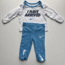 Nike Baby Set Newborn 3M “I Have Arrived” Long Sleeve Shirt & Pants Two Piece