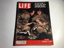 LIFE MAGAZINE. February 27, 1956. STONE AGE SURVIVORS: ESKIMO FAMILY LIFE MAGAZINE. February 27, 1956. STONE AGE SURVIVORS: ESKIMO FAMILY