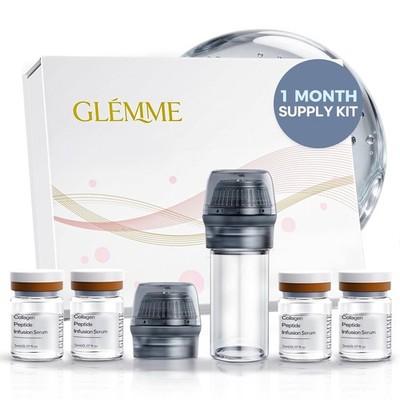 Micro Infusion System for Face & Neck, Titanium Needle Cosmetic Stamp Hydra M...
