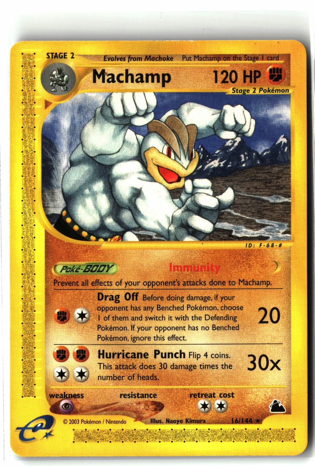 2003 Machamp ⭐️ 16/144 Rare Skyridge Pokemon NM