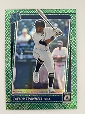 2021 Donruss Optic Taylor Trammell RC /88 Green Dragon Prizm Rated Rookie #103