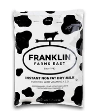5 Pounds LBS Powder Instant Nonfat Dry Cow Milk BULK MRE FRANKLIN FARMS EAST