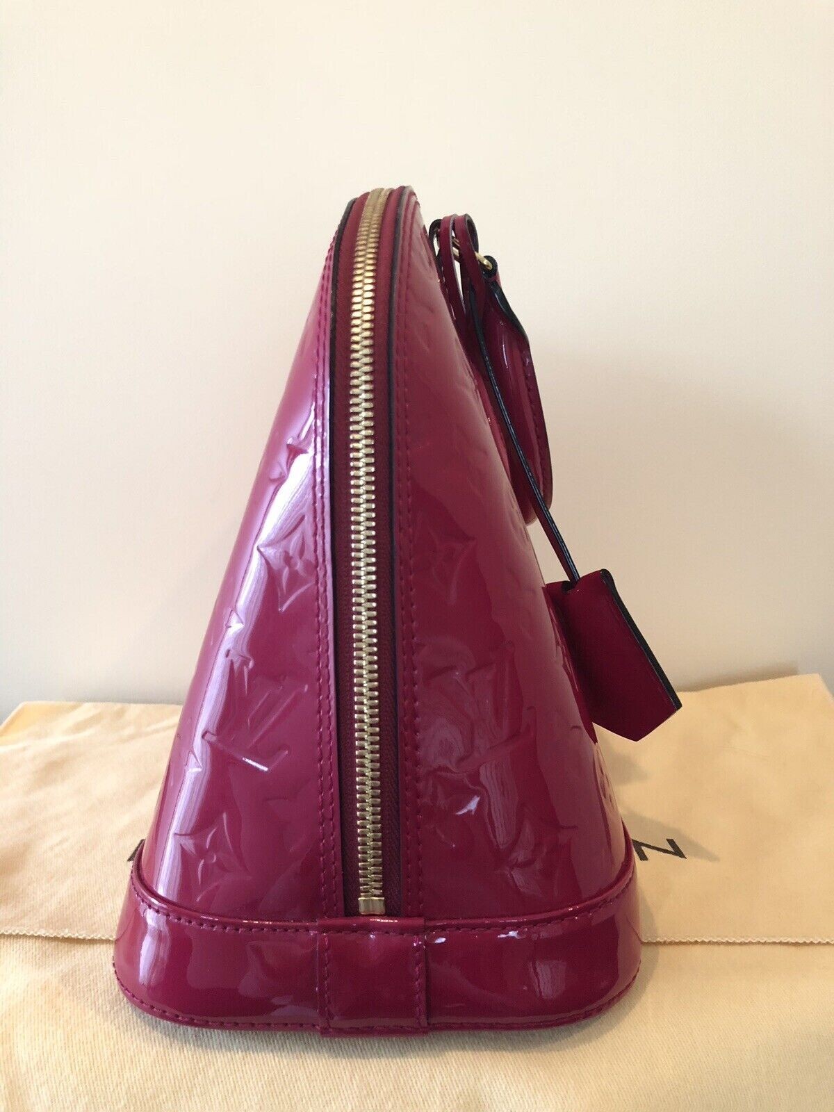 Auth Louis Vuitton Vernis Alma PM Rose Indien Ind… - image 3