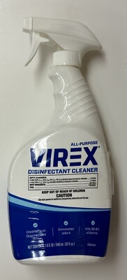 4 PACK VIREX DISINFECTANT CLEANER (4) 32oz / 1qt. Spray Bottles HOSPITAL GRADE