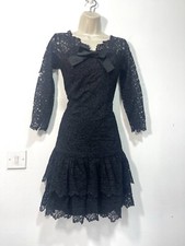 Black lace dress Cocktail evening size 10