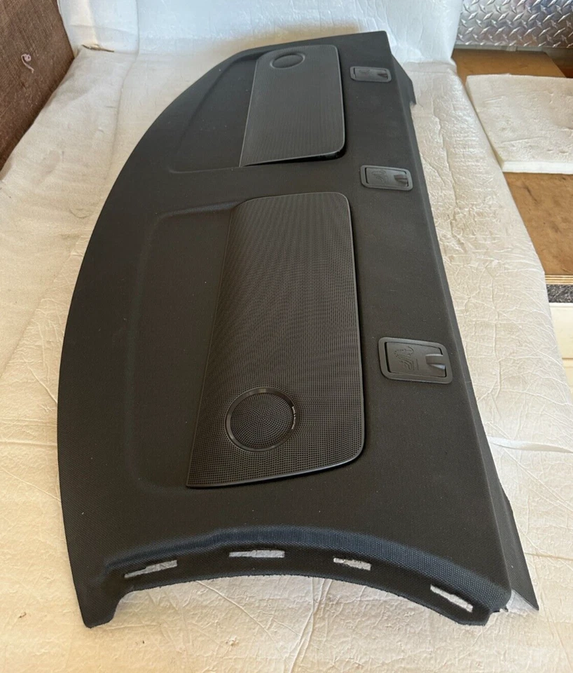 2010 - 2016 Audi S4 A4 B8 Rear Speaker Deck Parcel Shelf Panel Cover W/ Speakers - Image 3 of 4
